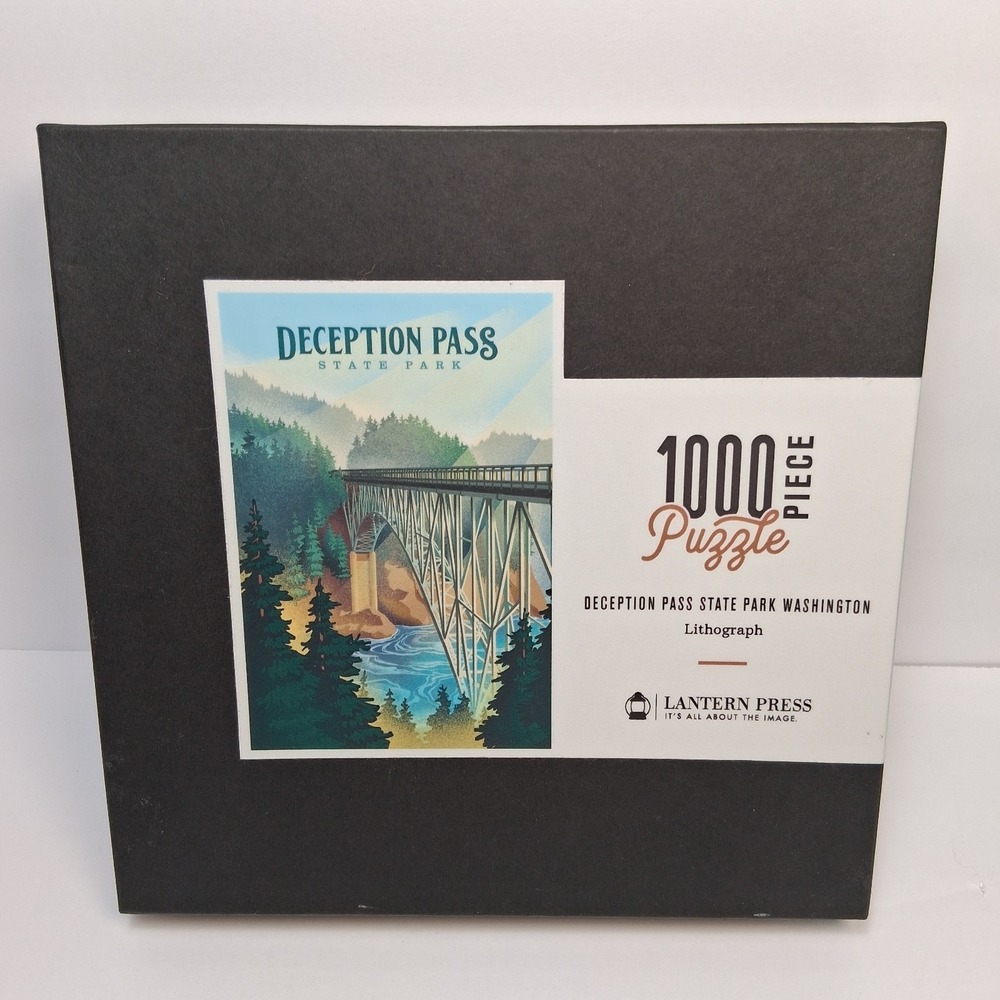 Lantern Press Deception Pass State Park Washington Jigsaw Puzzle 1000 Pc Poster